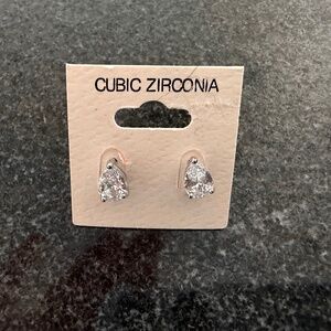 Cubic Zirconia Tear Drop Earring
